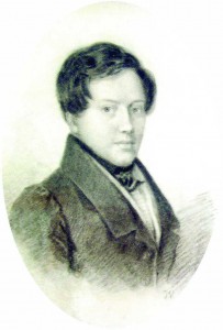 Вивьен Ж. Портрет Евгения Абрамовича Боратынского. 1826 г. Бумага, итальянский карандаш