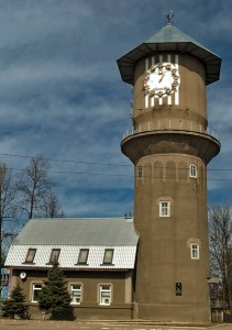 Водонапорная башня в виде самовара в Кольчугино