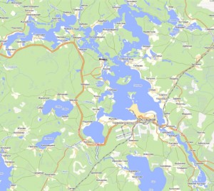Карта озера Селигер. www.ru-roads.ru